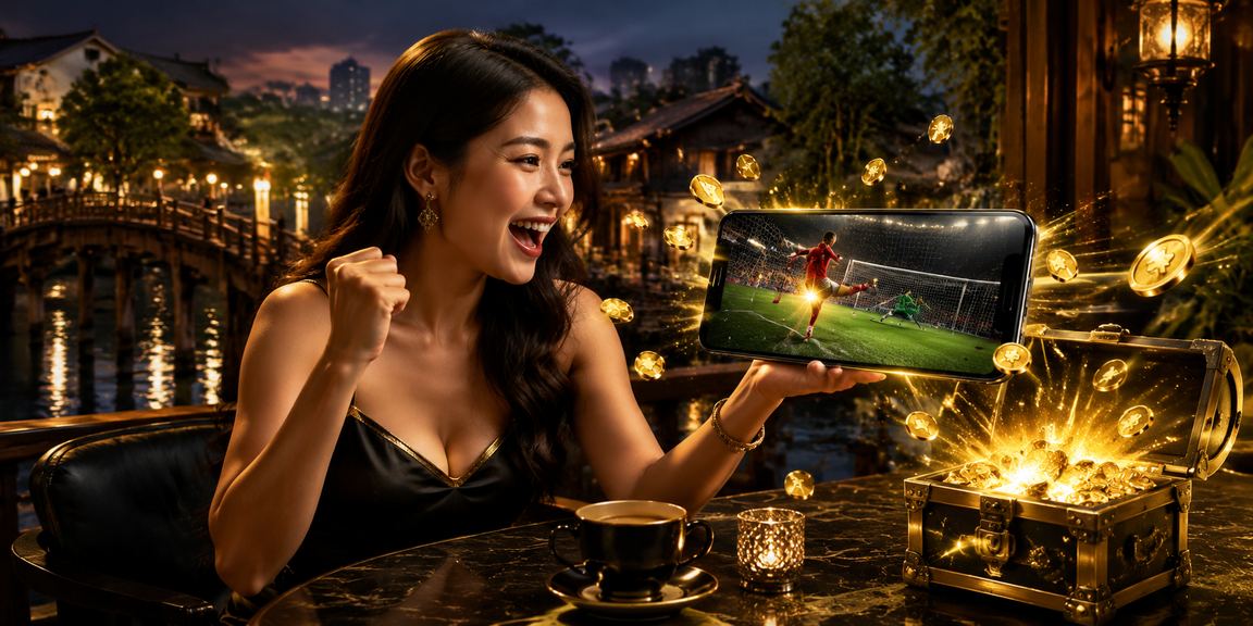 Người dùng Hà Nội xem thông tin cá cược và game mới tại quán cà phê với laptop và cà phê sữa